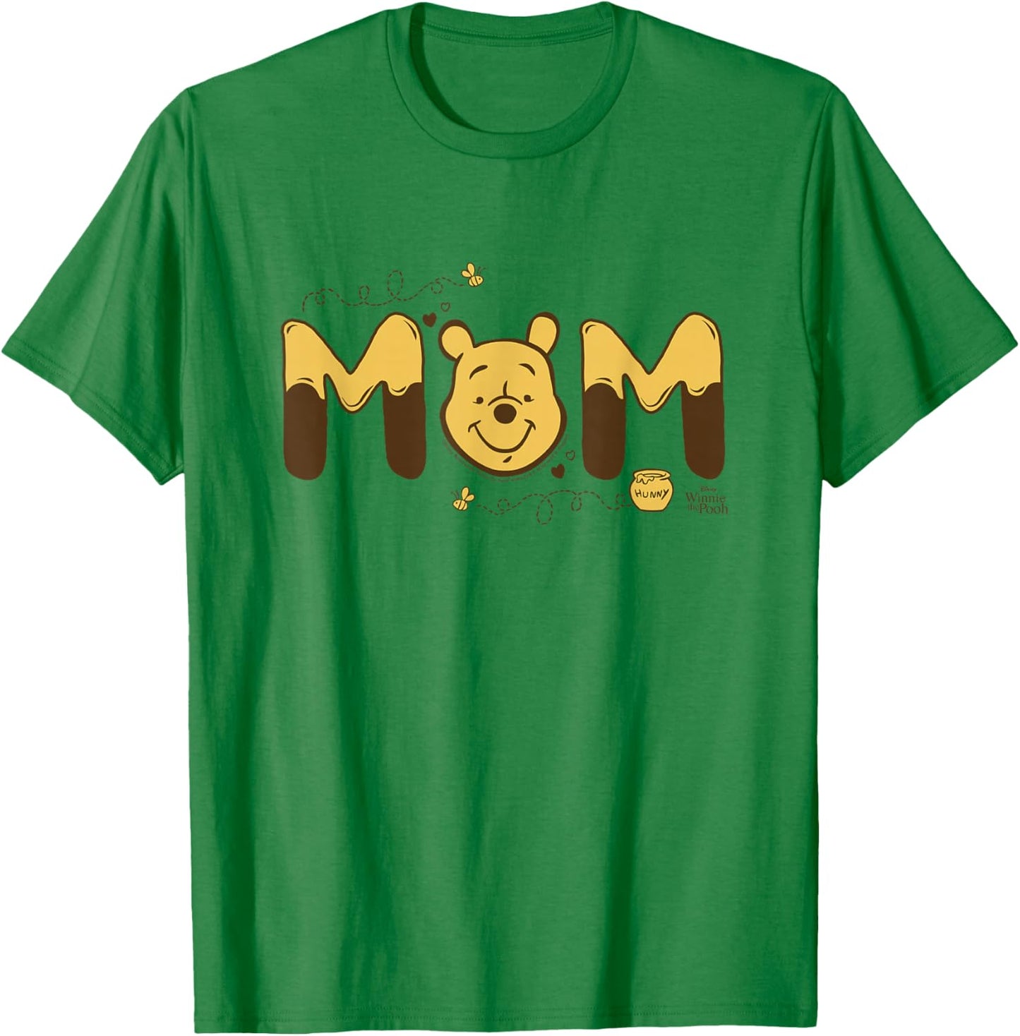 Disney Winnie The Pooh Hunny Mom Mother's Day T-Shirt - T-Shirt | Irish Green