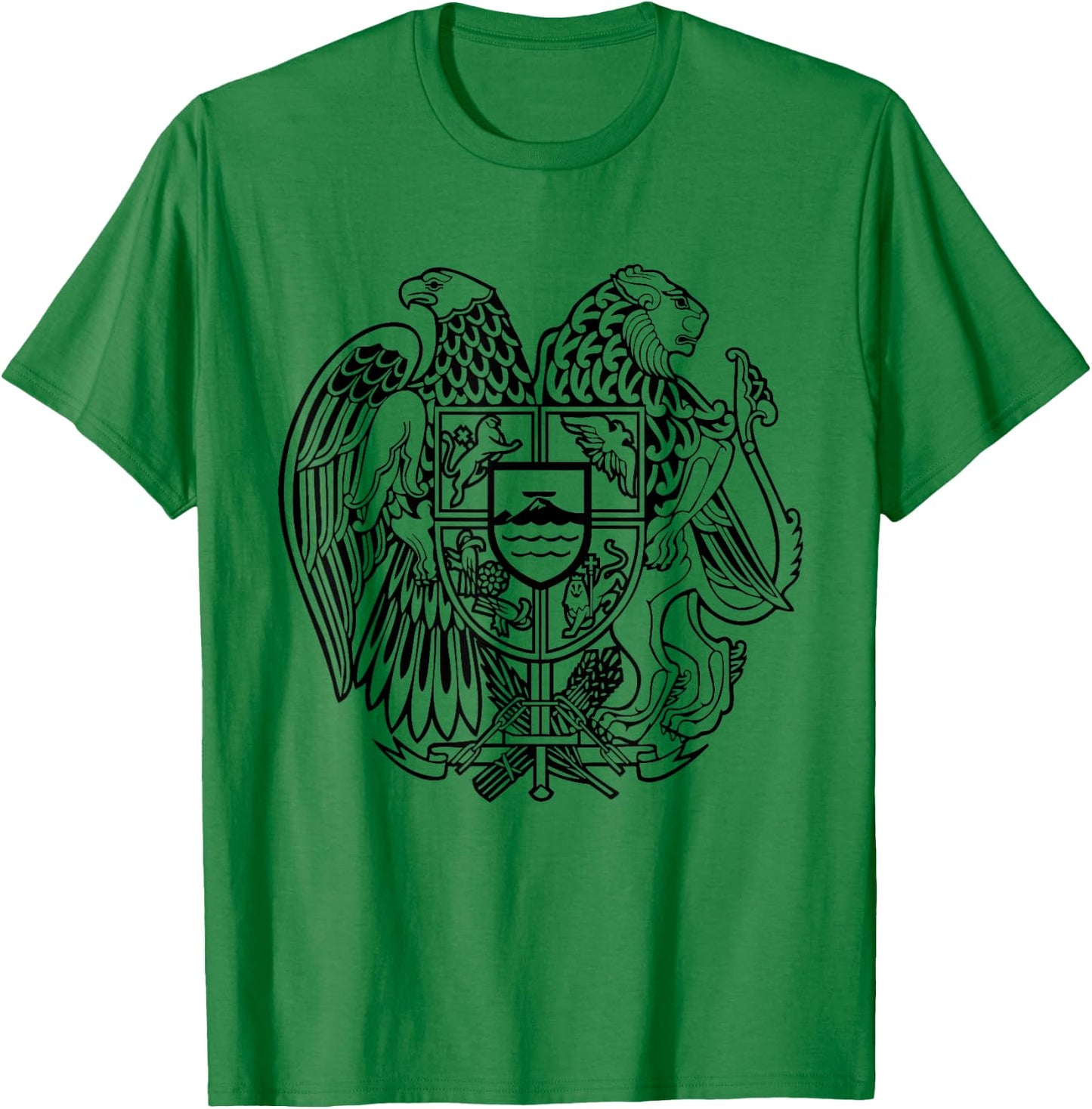 Armenian Coat of Arms Armenia Country T-Shirt - T-Shirt | Irish Green