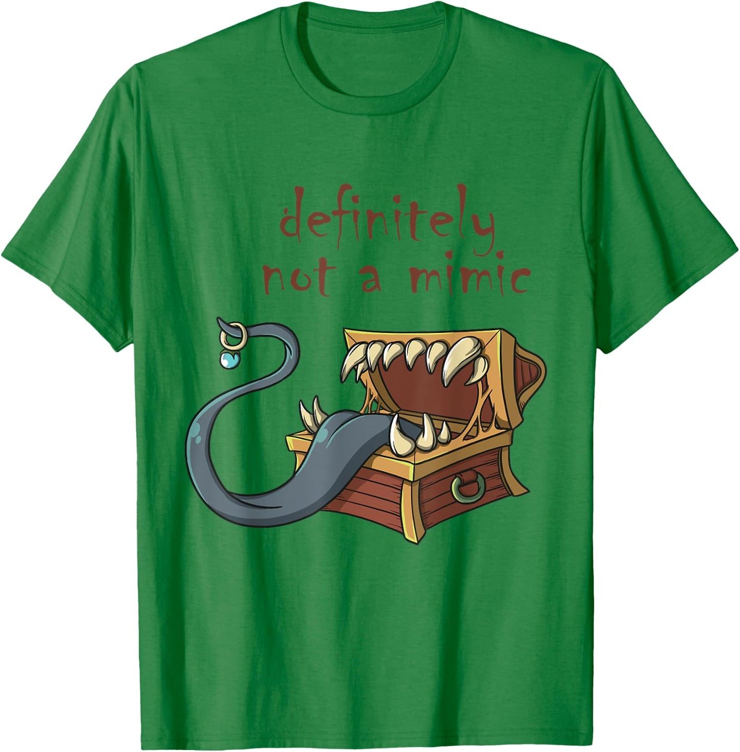 Roleplaying RPG Mimic Meme Joke Engagement Bride Groom Gift T-Shirt - T-Shirt | Irish Green