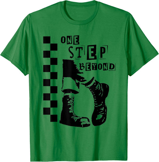 2 Tone Ska One Step Beyond Music Checkerboard T-Shirt - T-Shirt | Irish Green