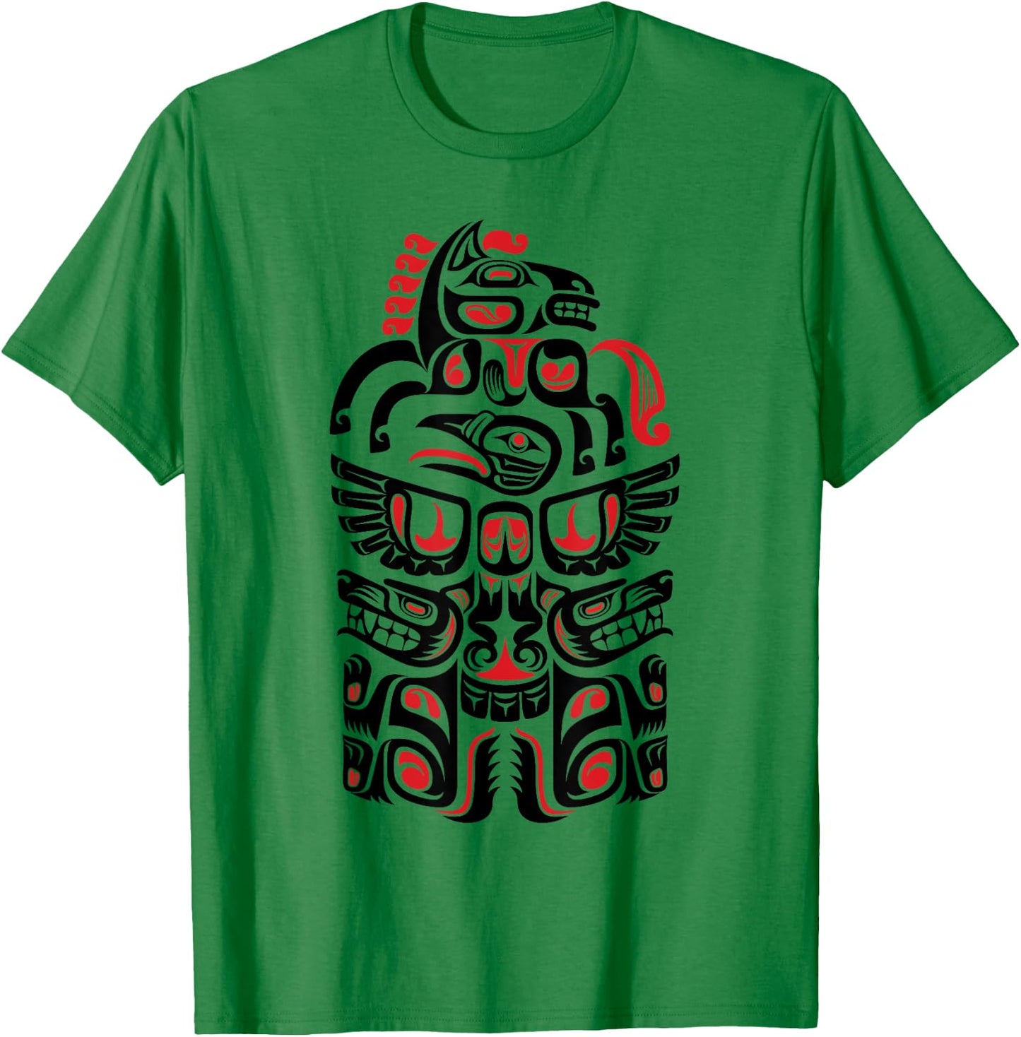 Native American Haida Art Lover Native Indian People Gift T-Shirt - T-Shirt | Irish Green