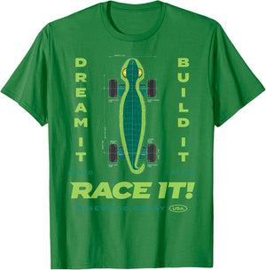 Scouting America Boys Pinewood Derby Lizard , Green, Small T-Shirt - T-Shirt | Irish Green