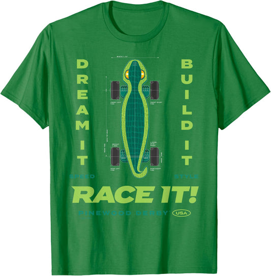 Scouting America Boys Pinewood Derby Lizard , Green, Small T-Shirt - T-Shirt | Irish Green
