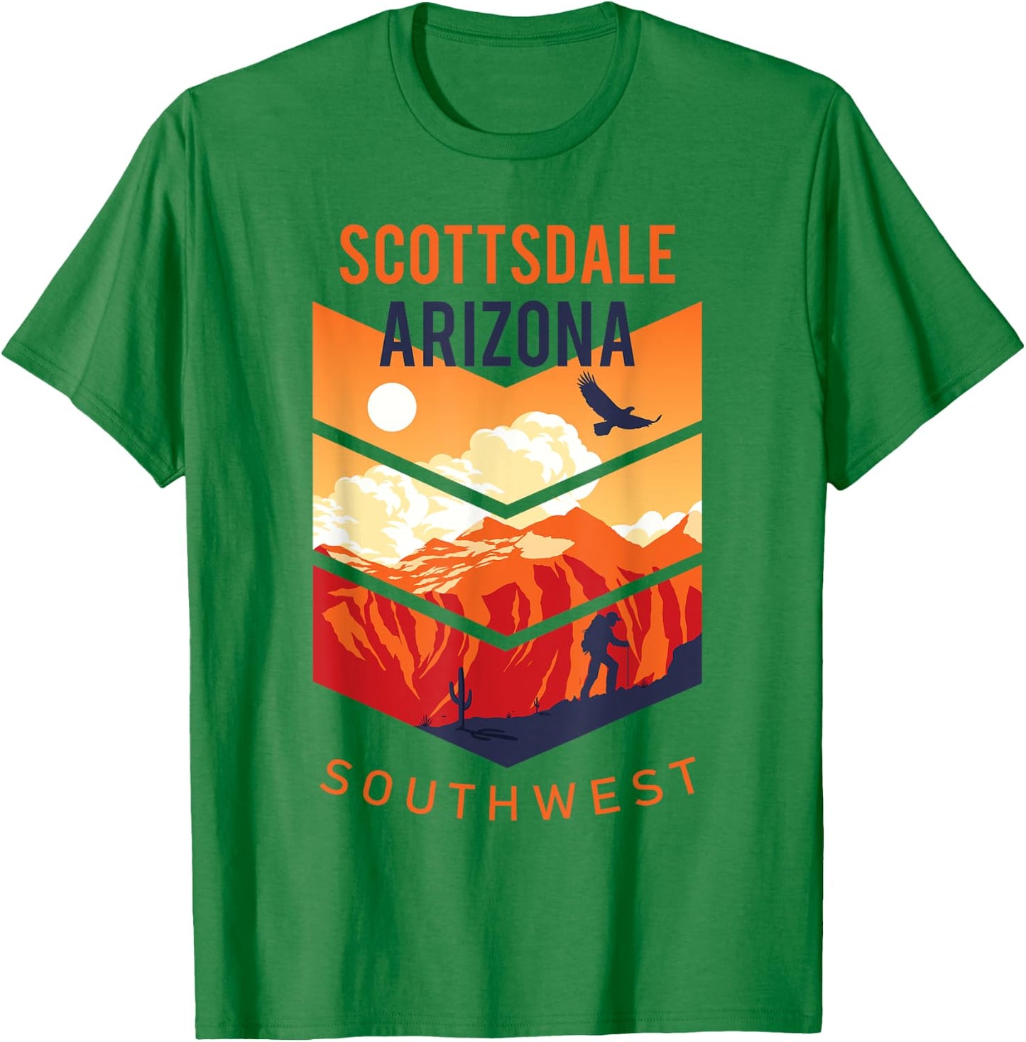 Scottsdale Arizona Native Home State Vintage Southwest T-Shirt - T-Shirt | Irish Green