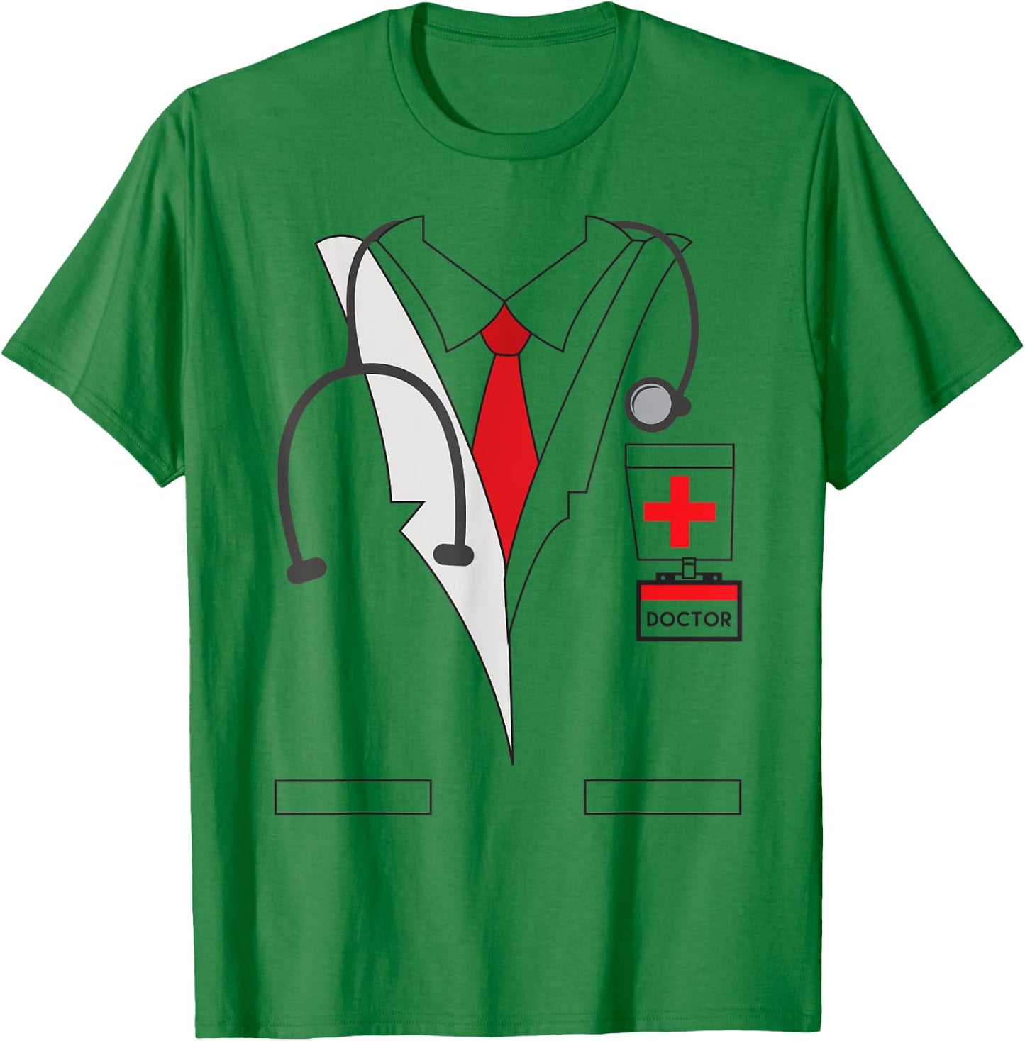 Physician ER Doctor Halloween Costume Dr Stethoscope T-Shirt - T-Shirt | Irish Green