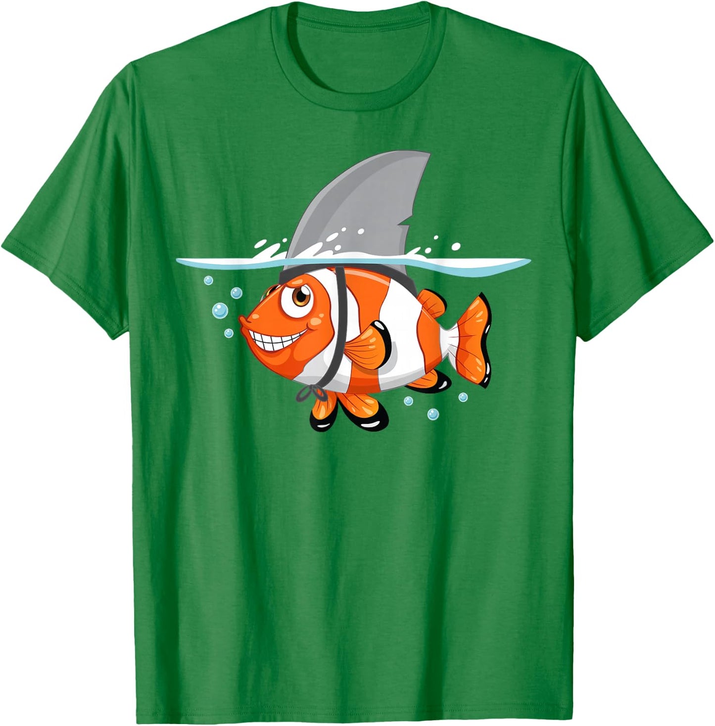 Goldfish With Shark Fin Shirt | Cool Sea Creatures Week Gift T-Shirt - T-Shirt | Irish Green