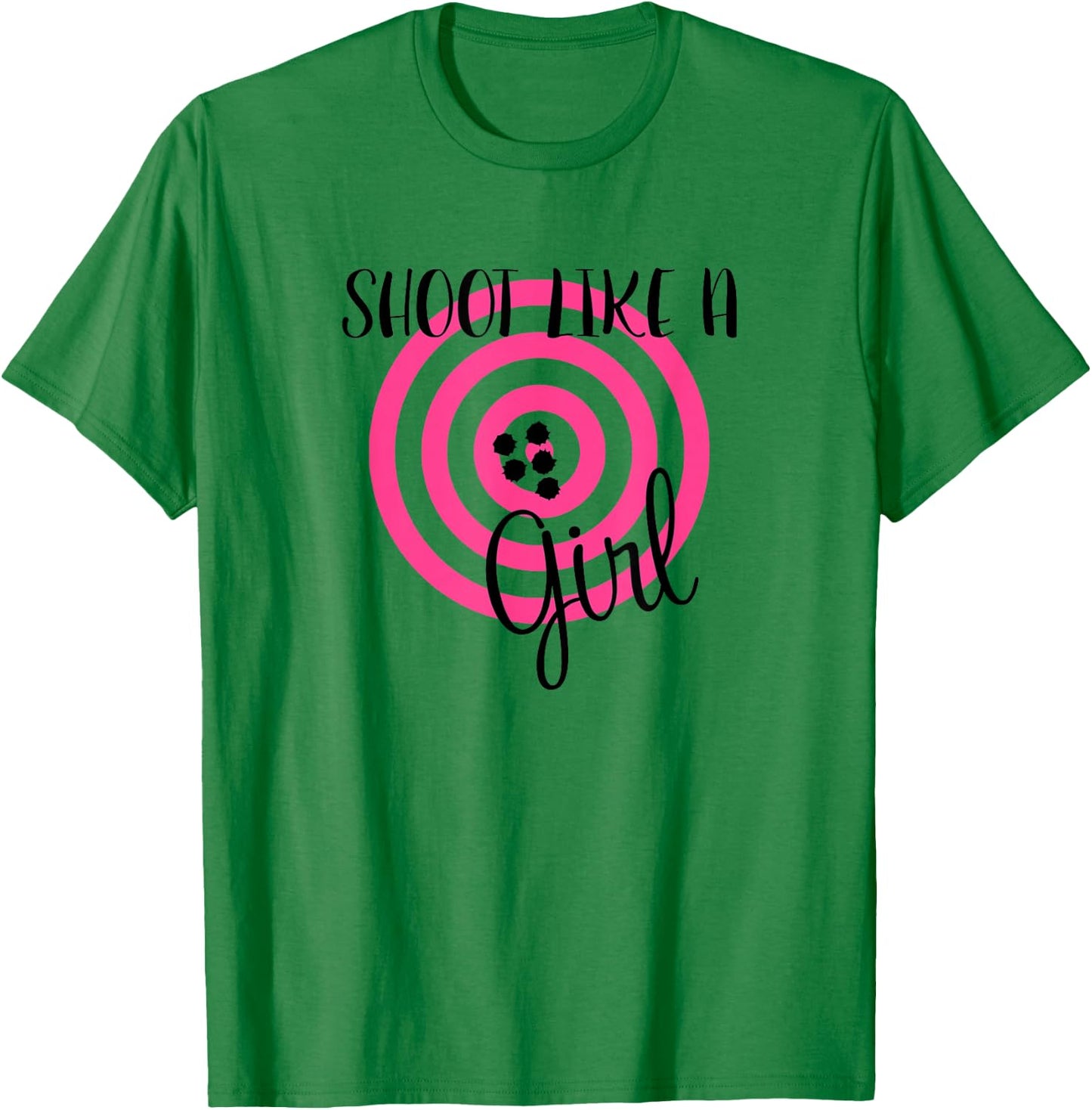 Shoot Like a Girl - Guns Ammo & America Clothing Co. T-Shirt - T-Shirt | Irish Green
