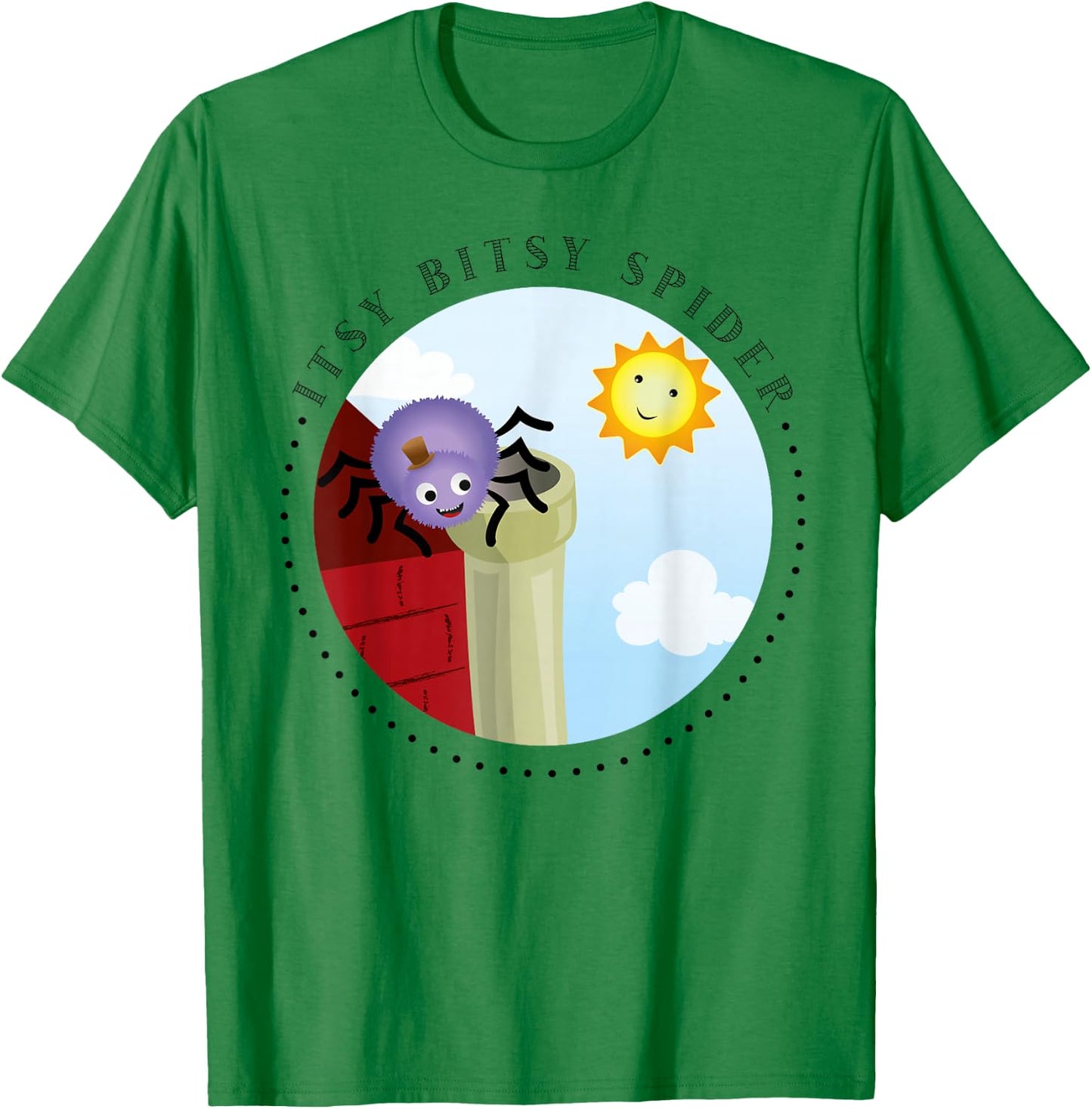 Itsy Bitsy Spider unique Nursery Rhymes Toddler T-Shirt - T-Shirt | Irish Green