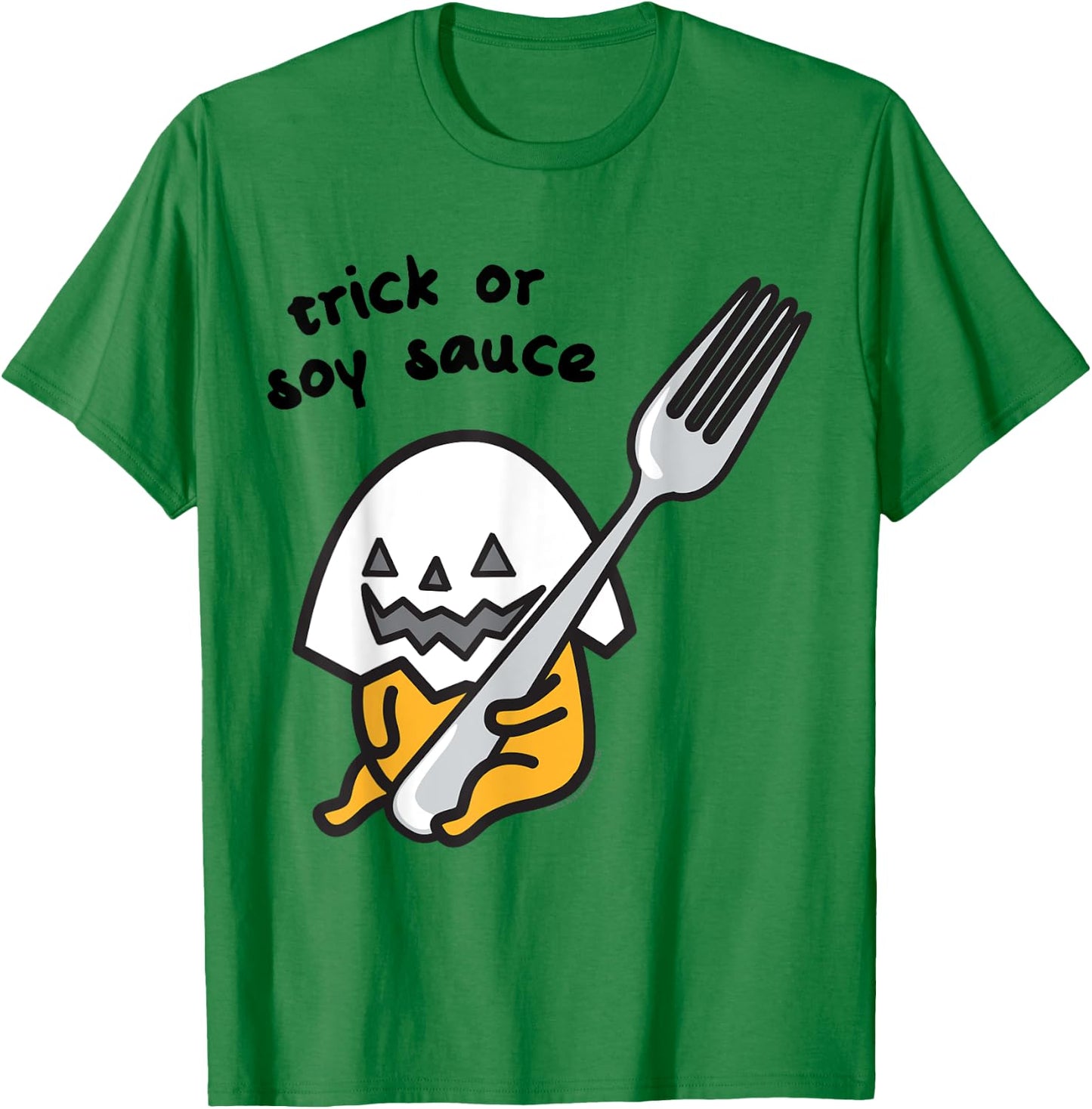 Gudetama Trick or Treat Halloween Shirt T-Shirt - T-Shirt | Irish Green