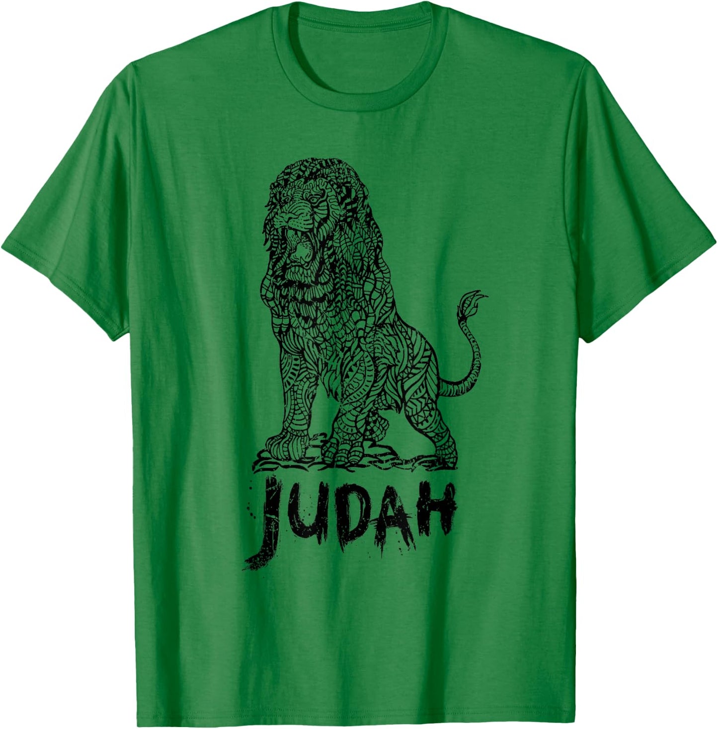 Lion of Judah Israel Jewish Jerusalem Jew Hebrew T-Shirt - T-Shirt | Irish Green