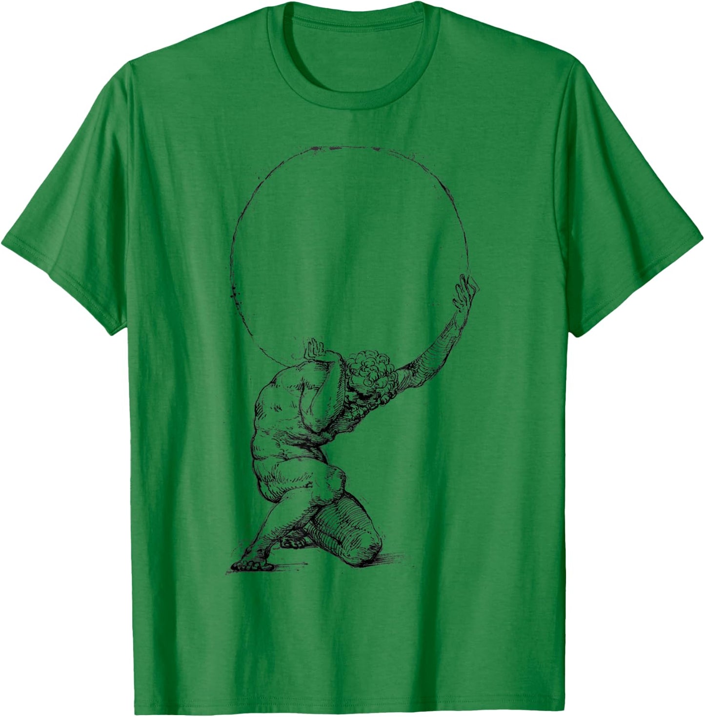 Atlas Greek mythology Greece Greek Gods and Heroes T-Shirt - T-Shirt | Irish Green