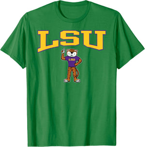 LSU Tigers Mike Gray Officially Licensed T-Shirt - T-Shirt | Irish Green