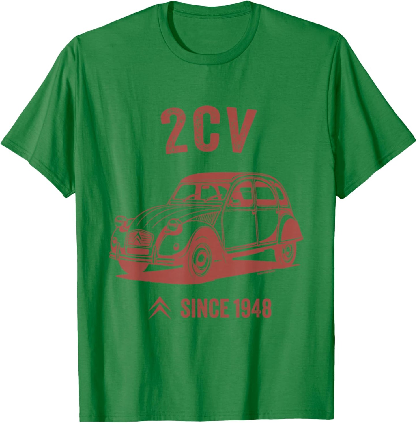 Citroën 2CV Retro French Car 1948 T-Shirt - T-Shirt | Irish Green
