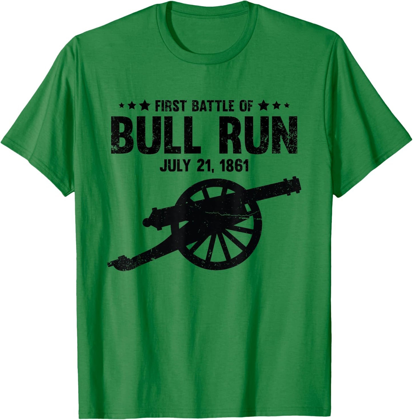 Civil War Battle of Bull Run Manassas National Battlefield T-Shirt - T-Shirt | Irish Green