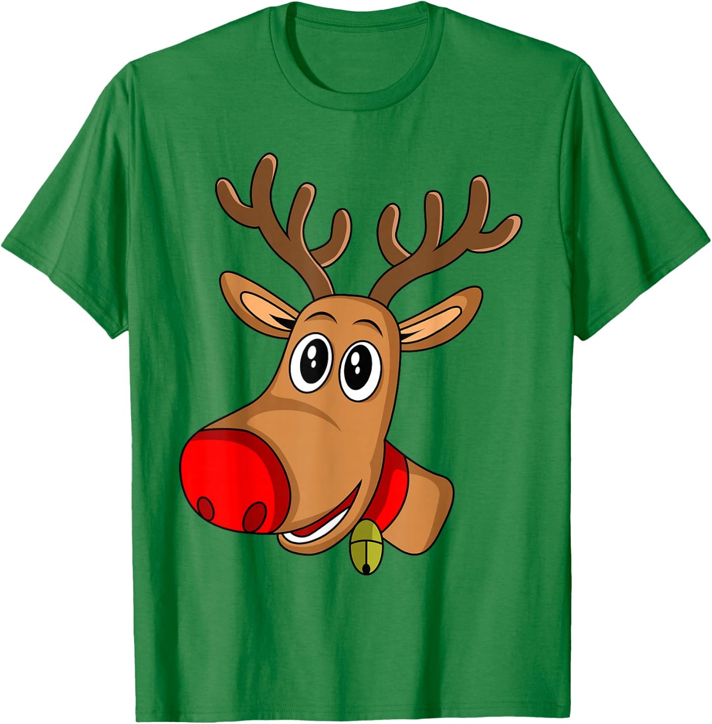Rudolph Red Nose Reindeer | Donner Blitzen Shirt T-Shirt - T-Shirt | Irish Green