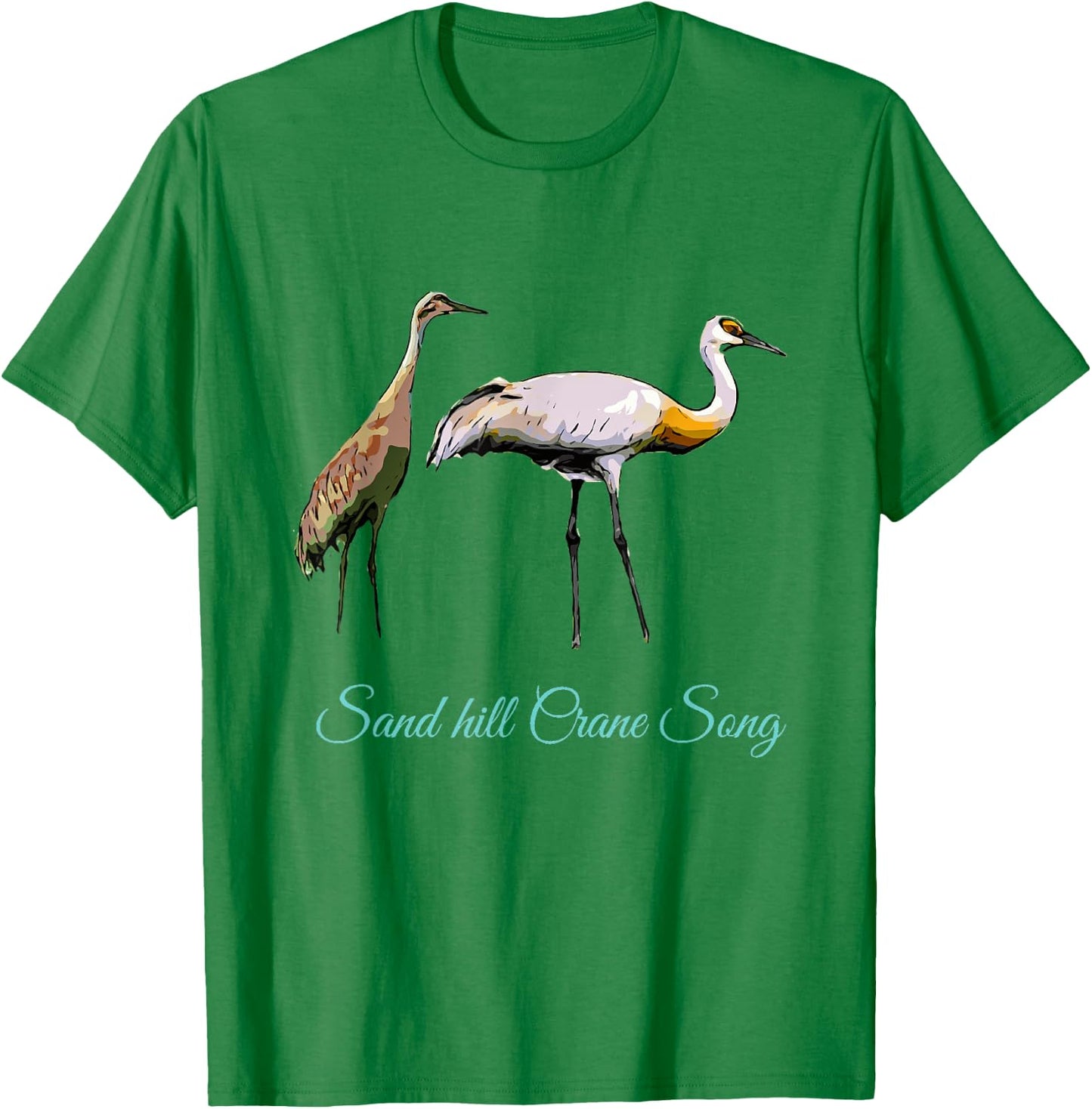 Sandhill Crane Dance T-Shirt - T-Shirt | Irish Green