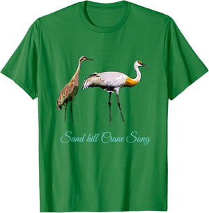 Sandhill Crane Dance T-Shirt - T-Shirt | Irish Green