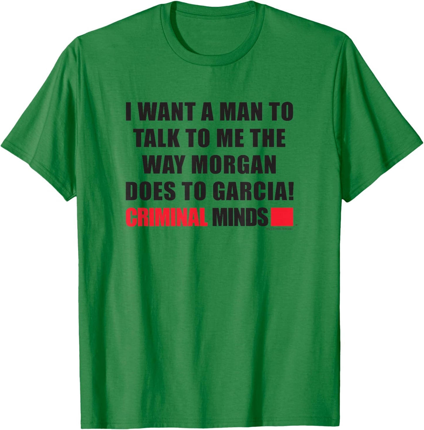 Criminal Minds Morgan and Garcia T-Shirt - T-Shirt | Irish Green
