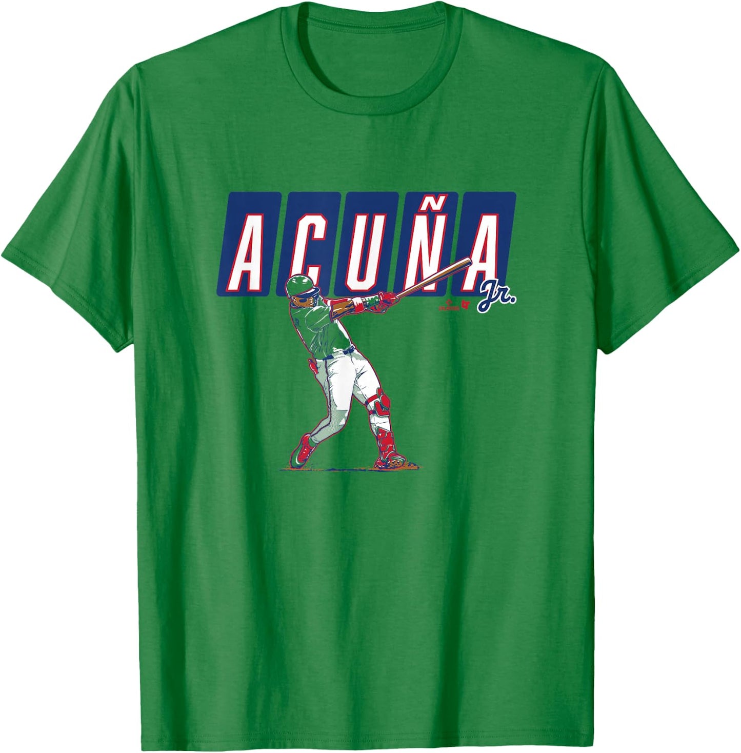Ronald Acuña Jr. - ATL Slugger Swing - Atlanta Baseball T-Shirt - T-Shirt | Irish Green