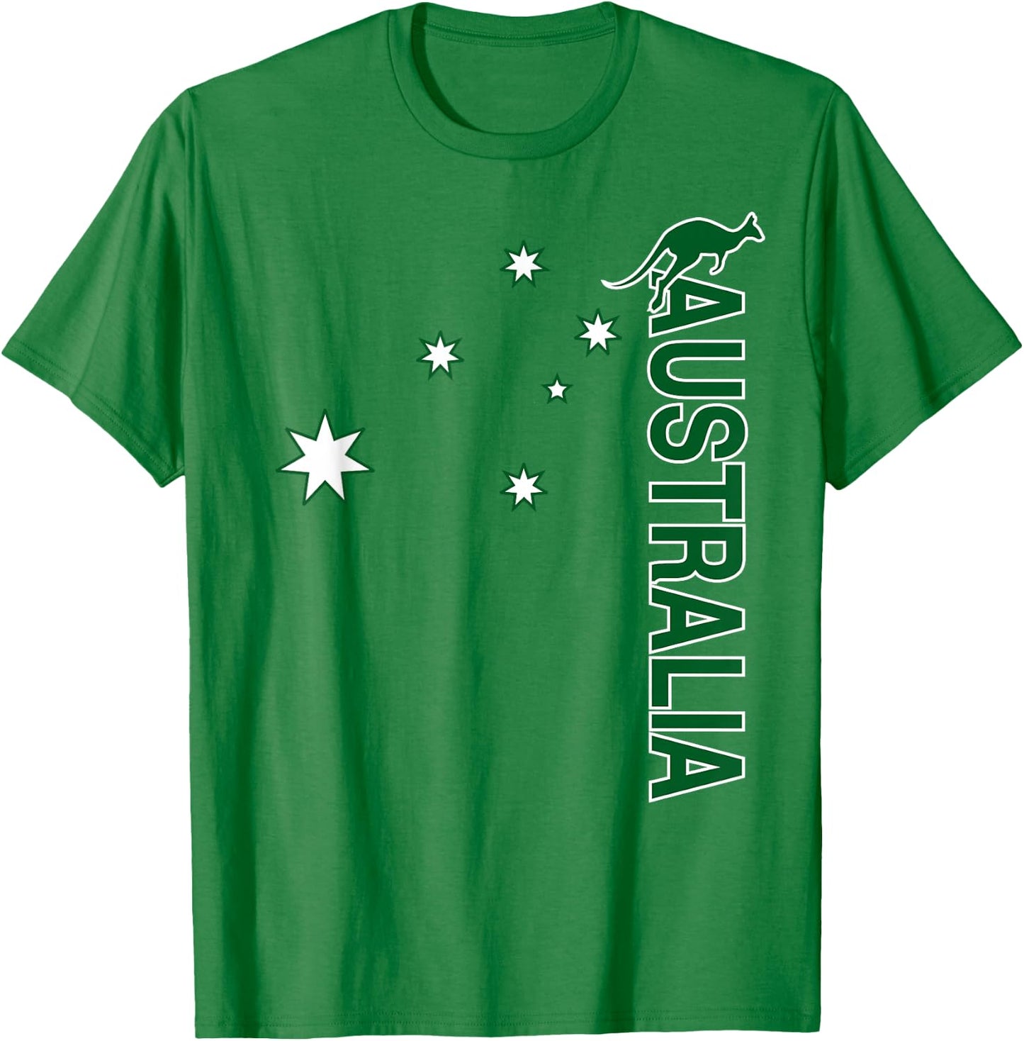 Australia Rugby (Vintage Throwback Stars) T-Shirt - T-Shirt | Irish Green