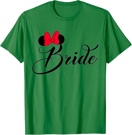 Disney - Bridal Minnie Bride Bow T-Shirt - T-Shirt | Irish Green