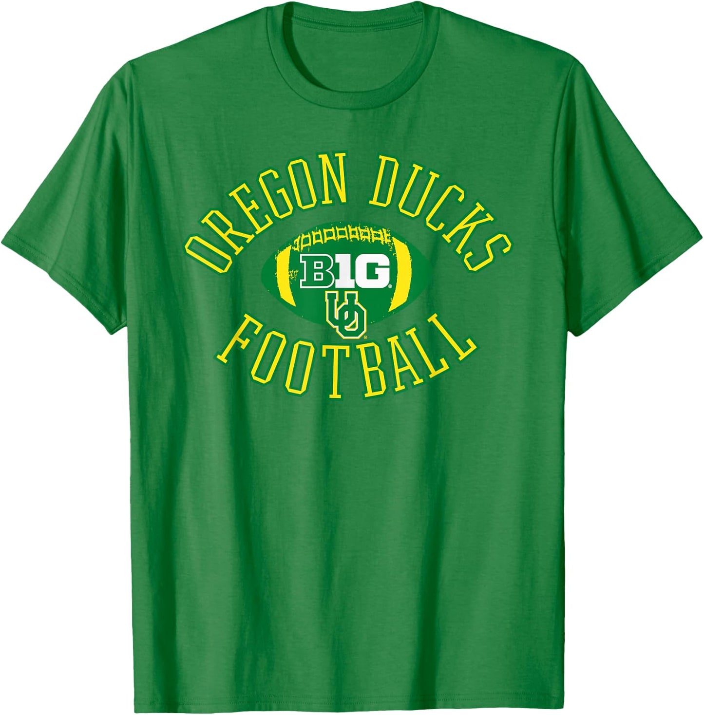 Oregon Ducks Big 10 Football Huddle Logo Officially Licensed T-Shirt - T-Shirt | Irish Green