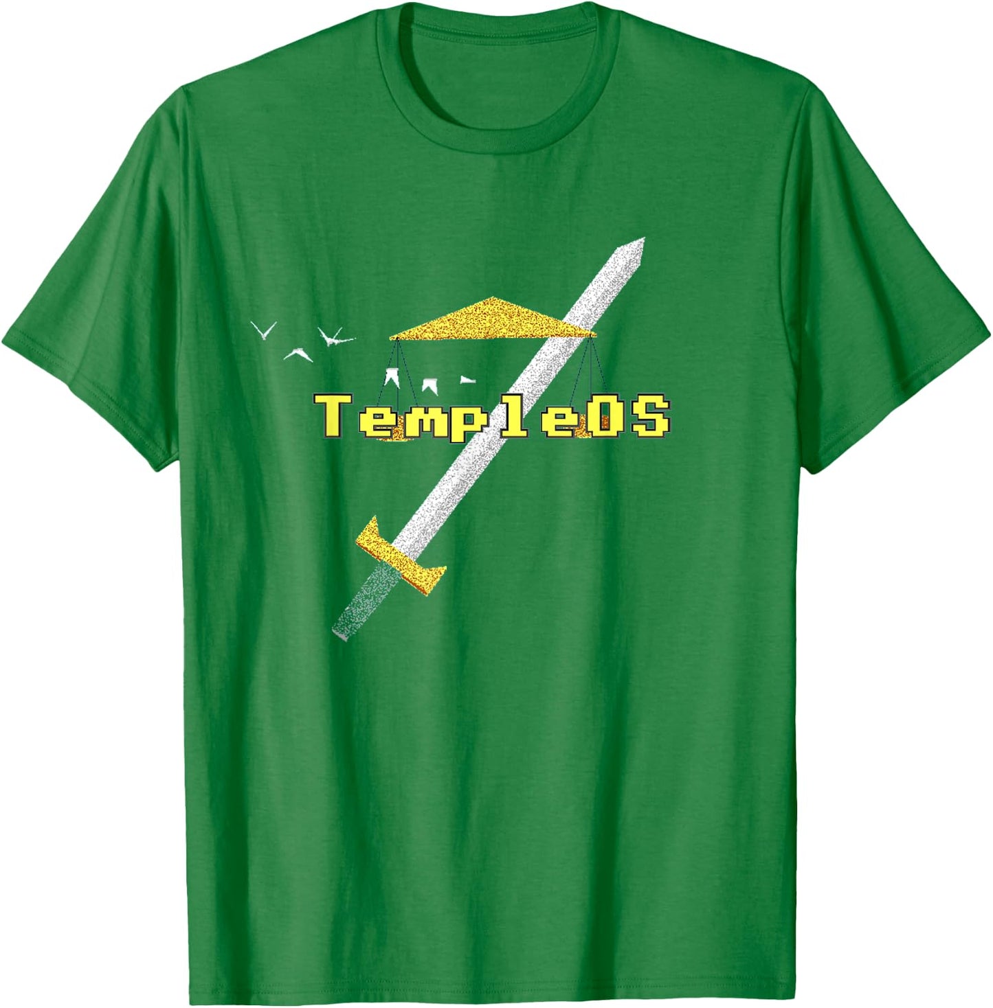 Temple OS - Terry A Davis Memorial T-Shirt - T-Shirt | Irish Green