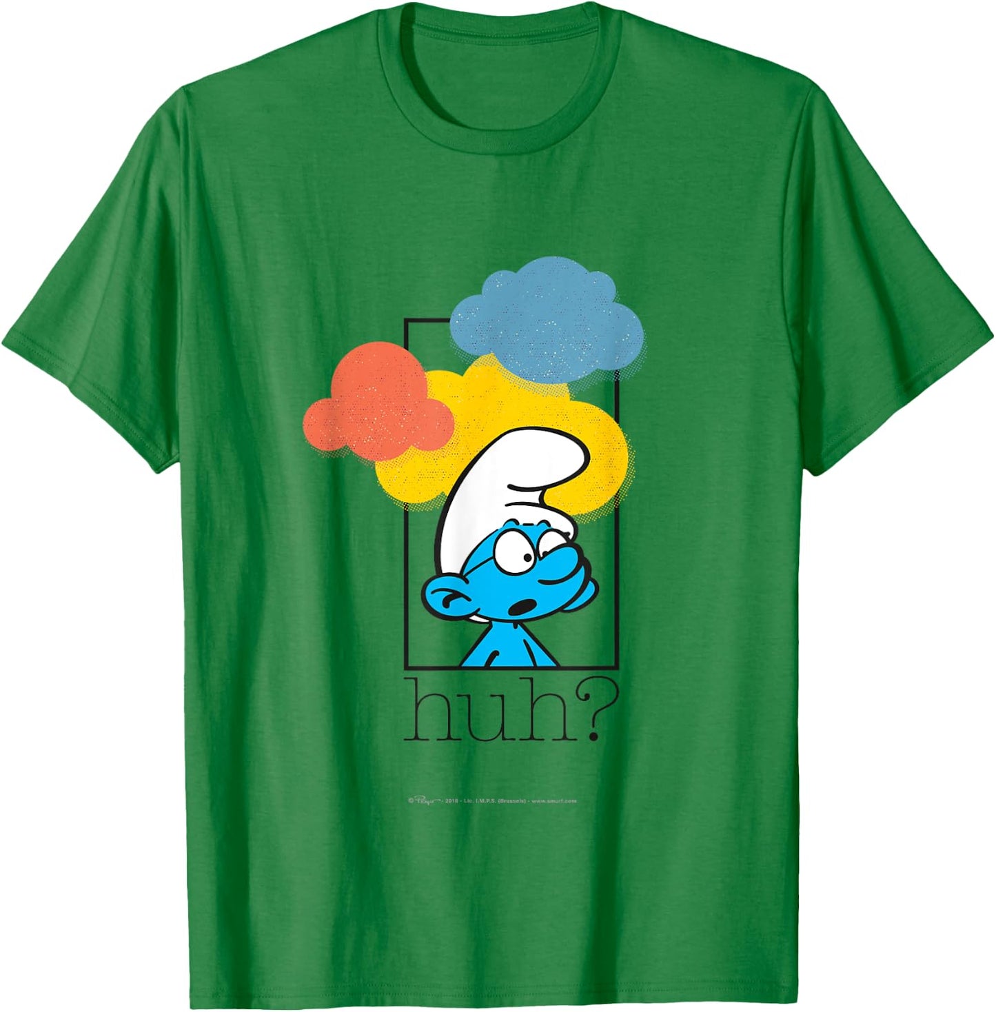 Huh Brainy Smurf T-Shirt - T-Shirt | Irish Green