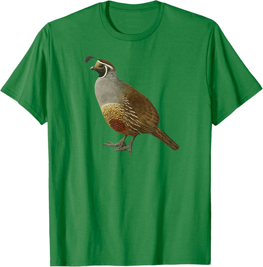 Quail I Love Quails Cute Birder Gift T-Shirt - T-Shirt | Irish Green