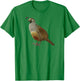 Quail I Love Quails Cute Birder Gift T-Shirt - T-Shirt | Irish Green