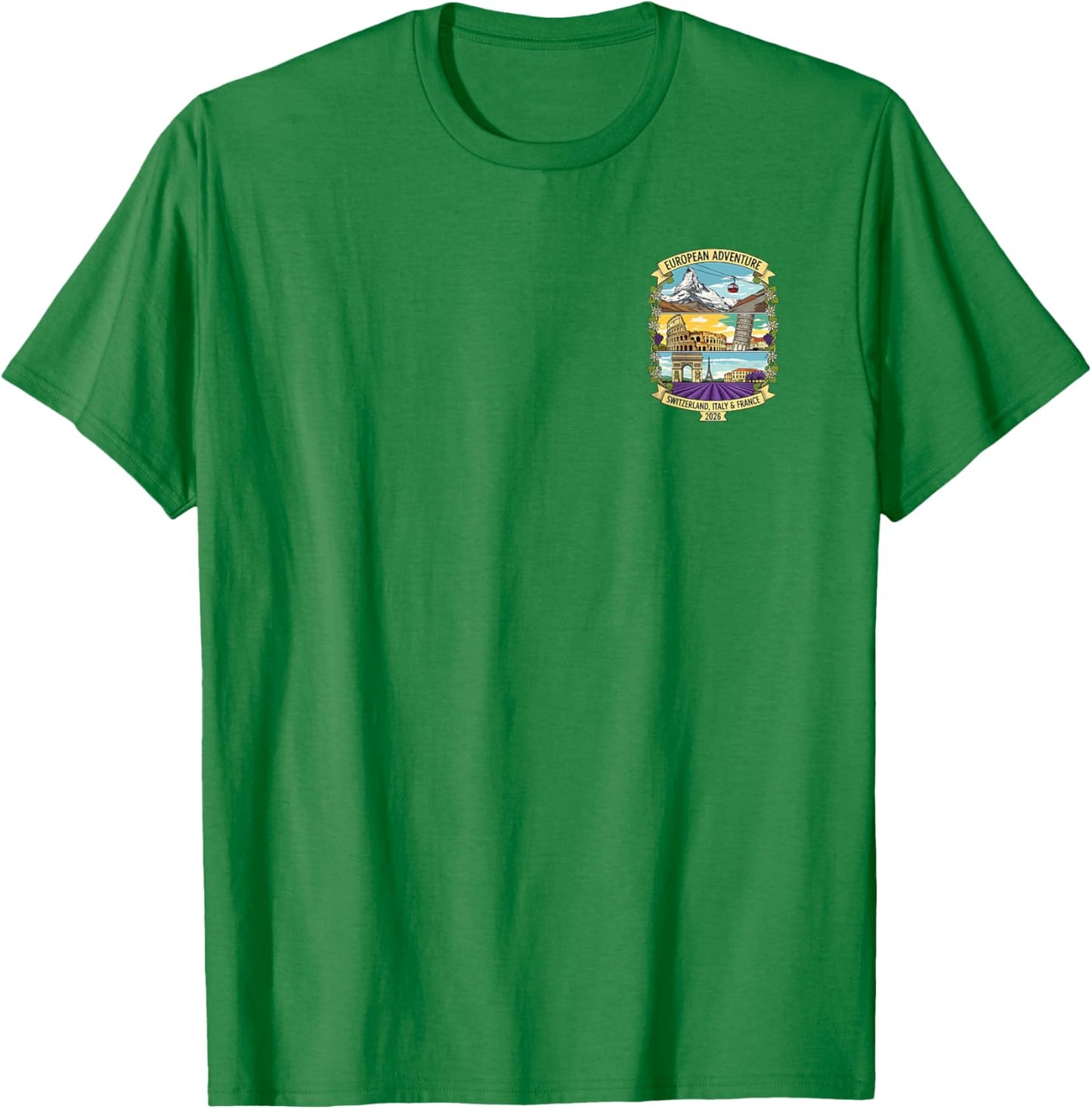 Love Traveling - Europe T-Shirt - T-Shirt | Irish Green