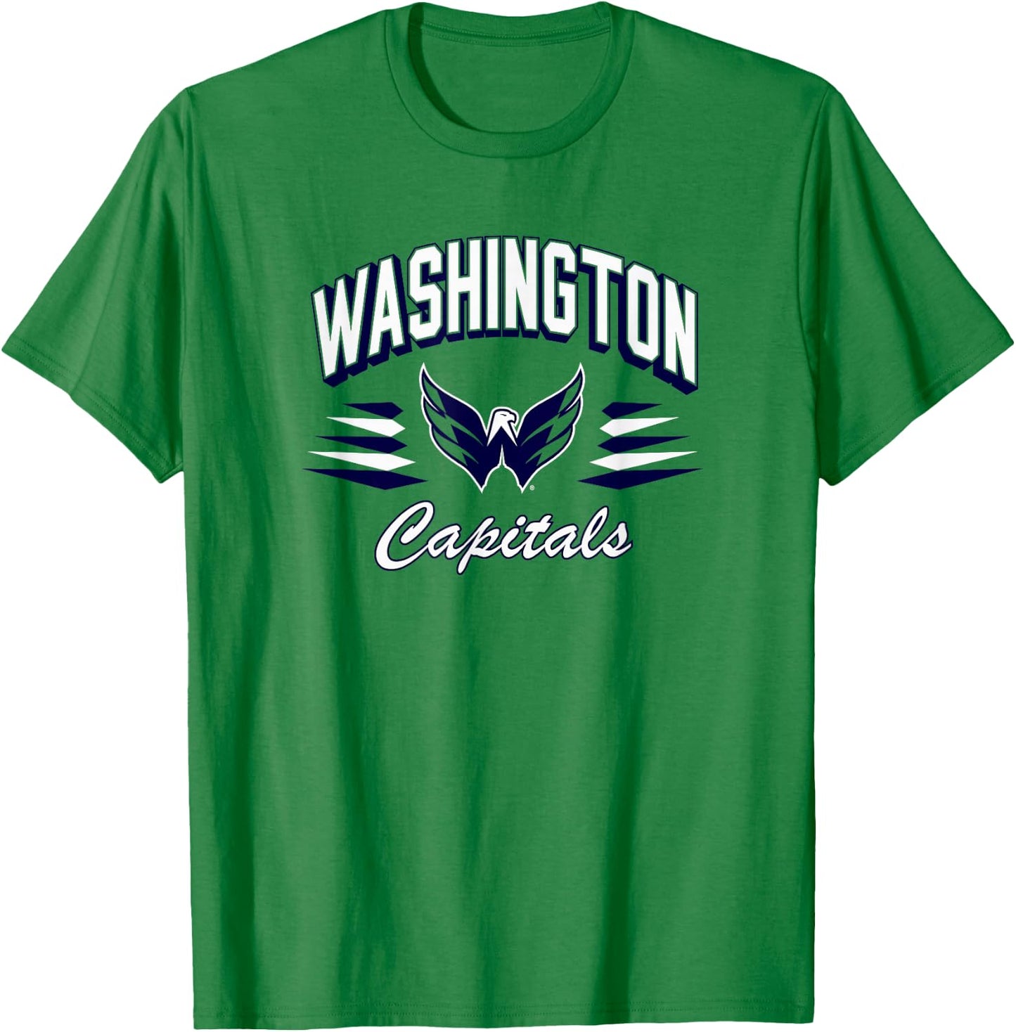 Washington Capitals Retro Diamond Red Officially Licensed T-Shirt - T-Shirt | Irish Green