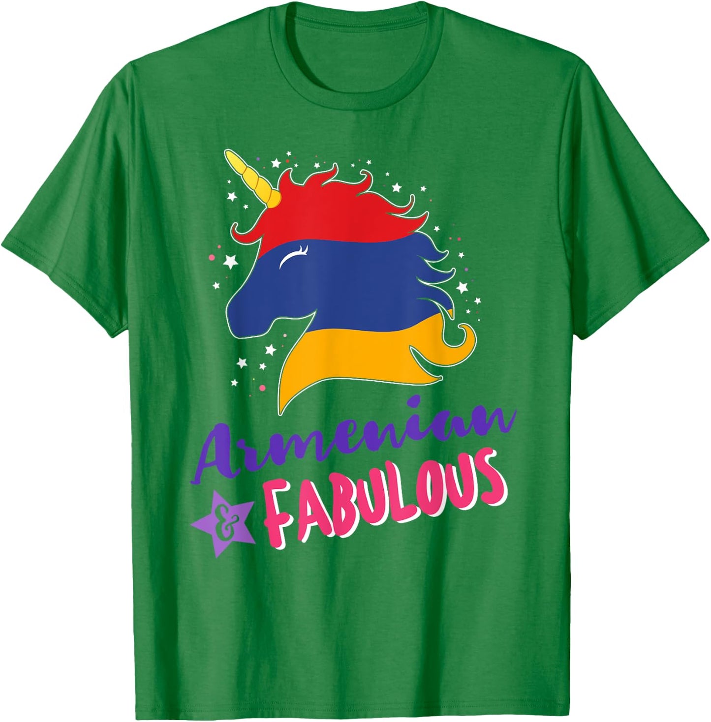 Armenia Armenian Unicorn T-Shirt - T-Shirt | Irish Green