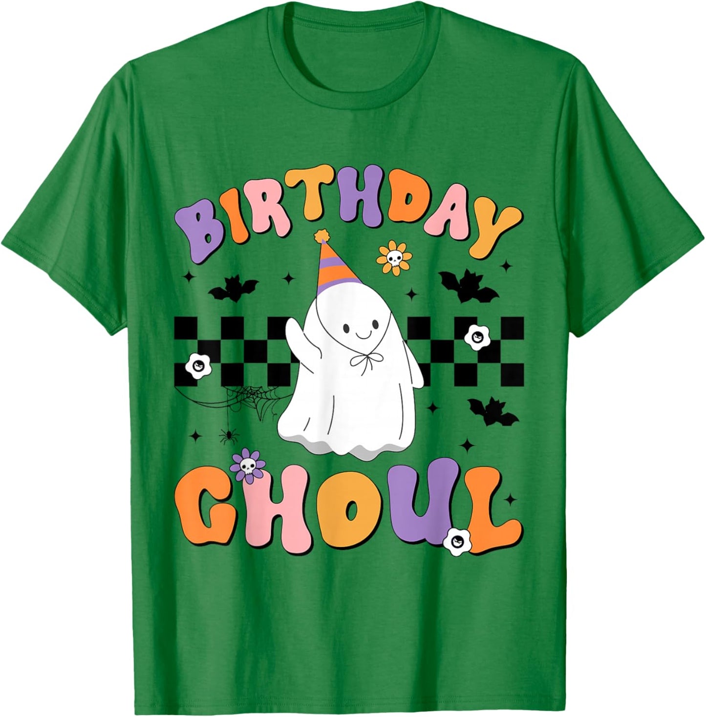 Halloween Birthday Ghoul Cute Ghost Birthday Toddler Girl T-Shirt - T-Shirt | Irish Green