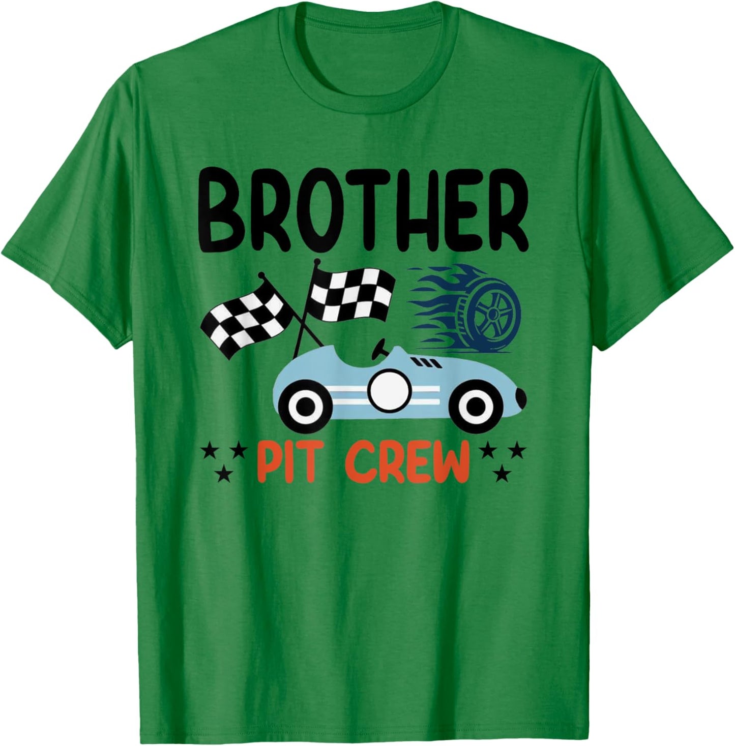 Race Car Birthday Party Racing Family Brother Pit Crew T-Shirt - T-Shirt | Irish Green