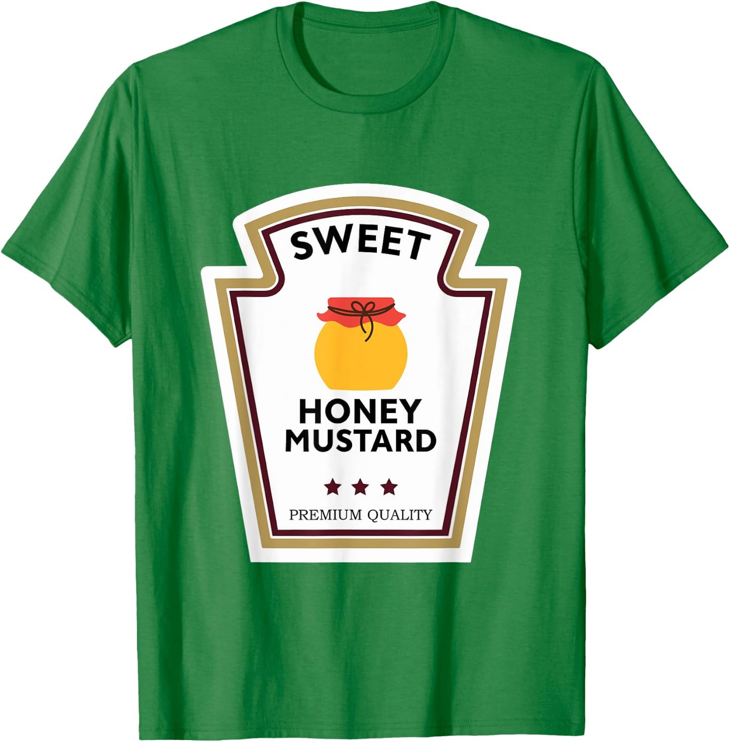 Sweet Honey Mustard Condiment Group Costume T-Shirt - T-Shirt | Irish Green