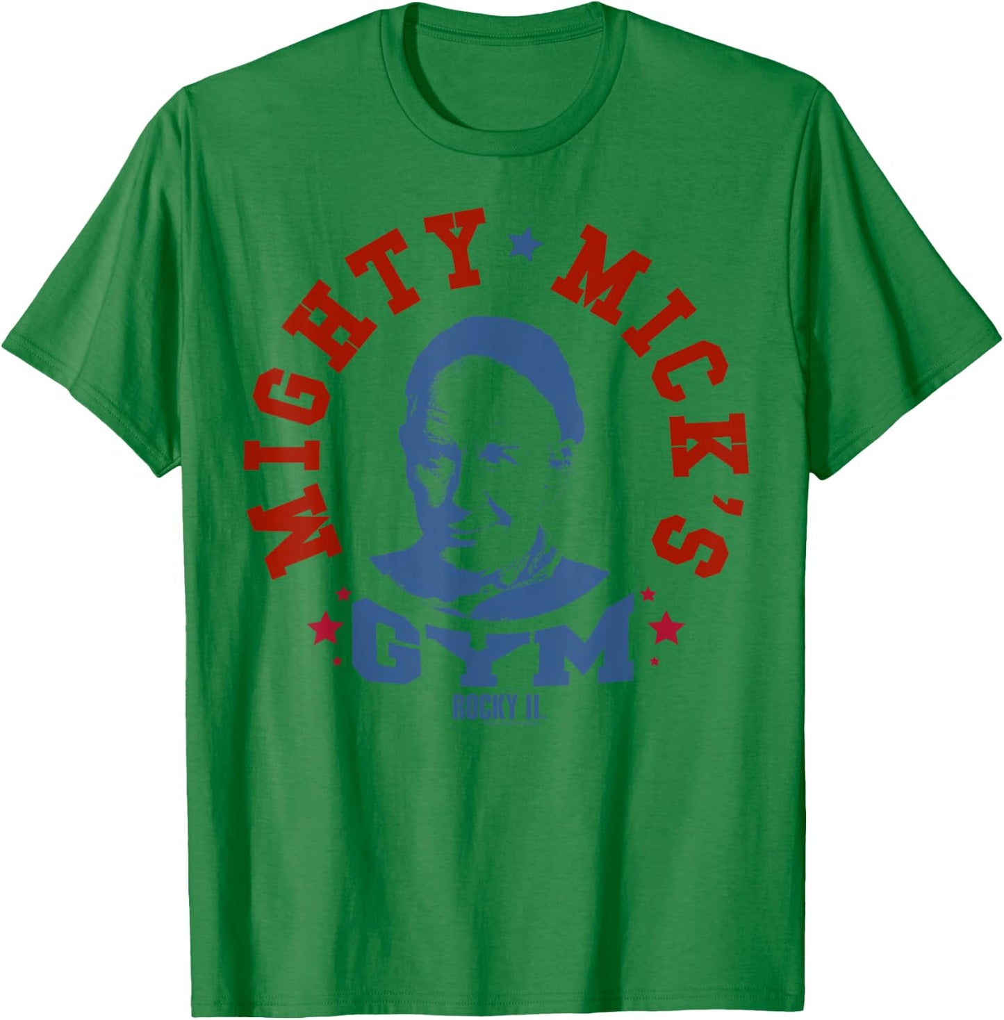 Rocky Mighty Mick's Gym Blue Hue Portrait Logo T-Shirt - T-Shirt | Irish Green