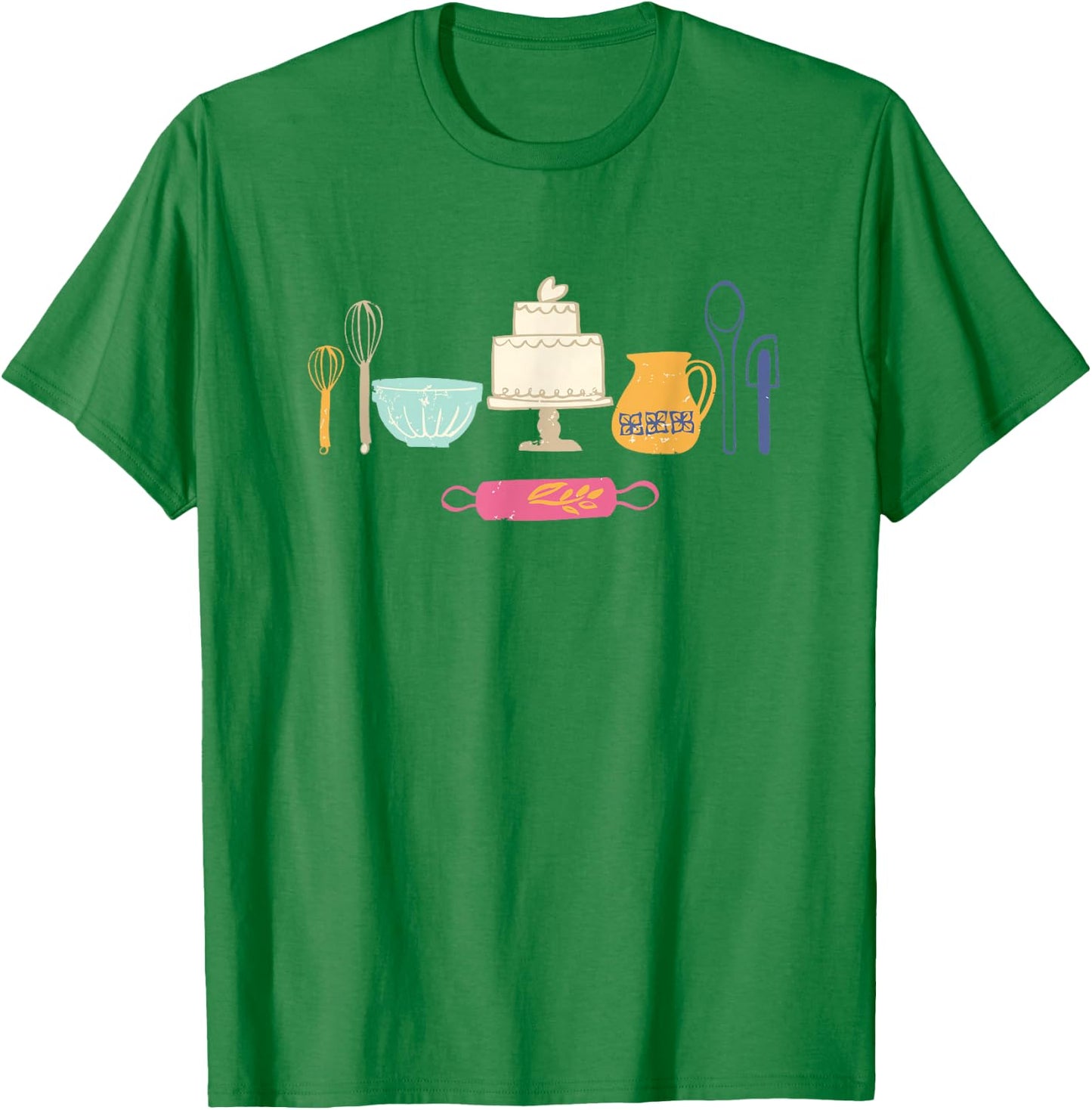 Love Baking Bakers Tools Fun Gift T Shirt, Lt T-Shirt - T-Shirt | Irish Green