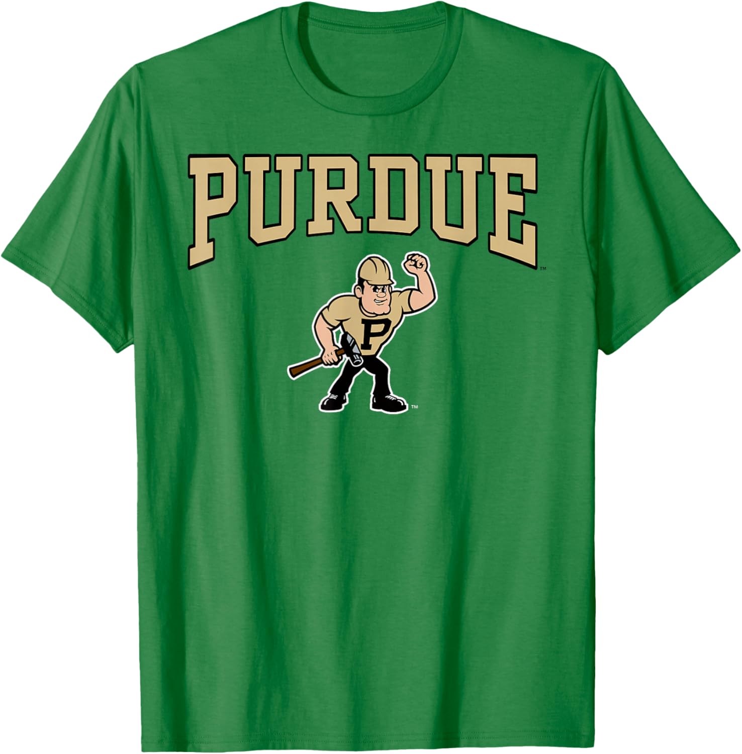 Purdue Boilermakers Arch Logo Officially Licensed T-Shirt - T-Shirt | Irish Green