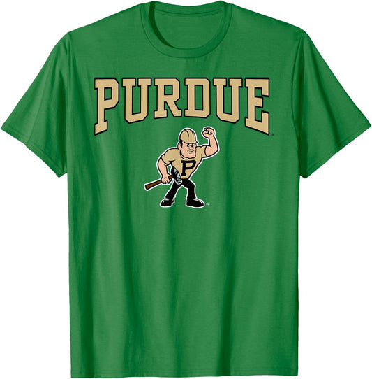 Purdue Boilermakers Arch Logo Officially Licensed T-Shirt - T-Shirt | Irish Green