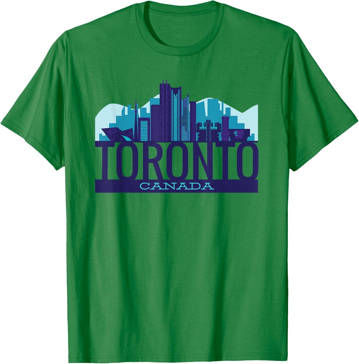 Toronto Skyline Canada Souvenir Gift T-Shirt - T-Shirt | Irish Green