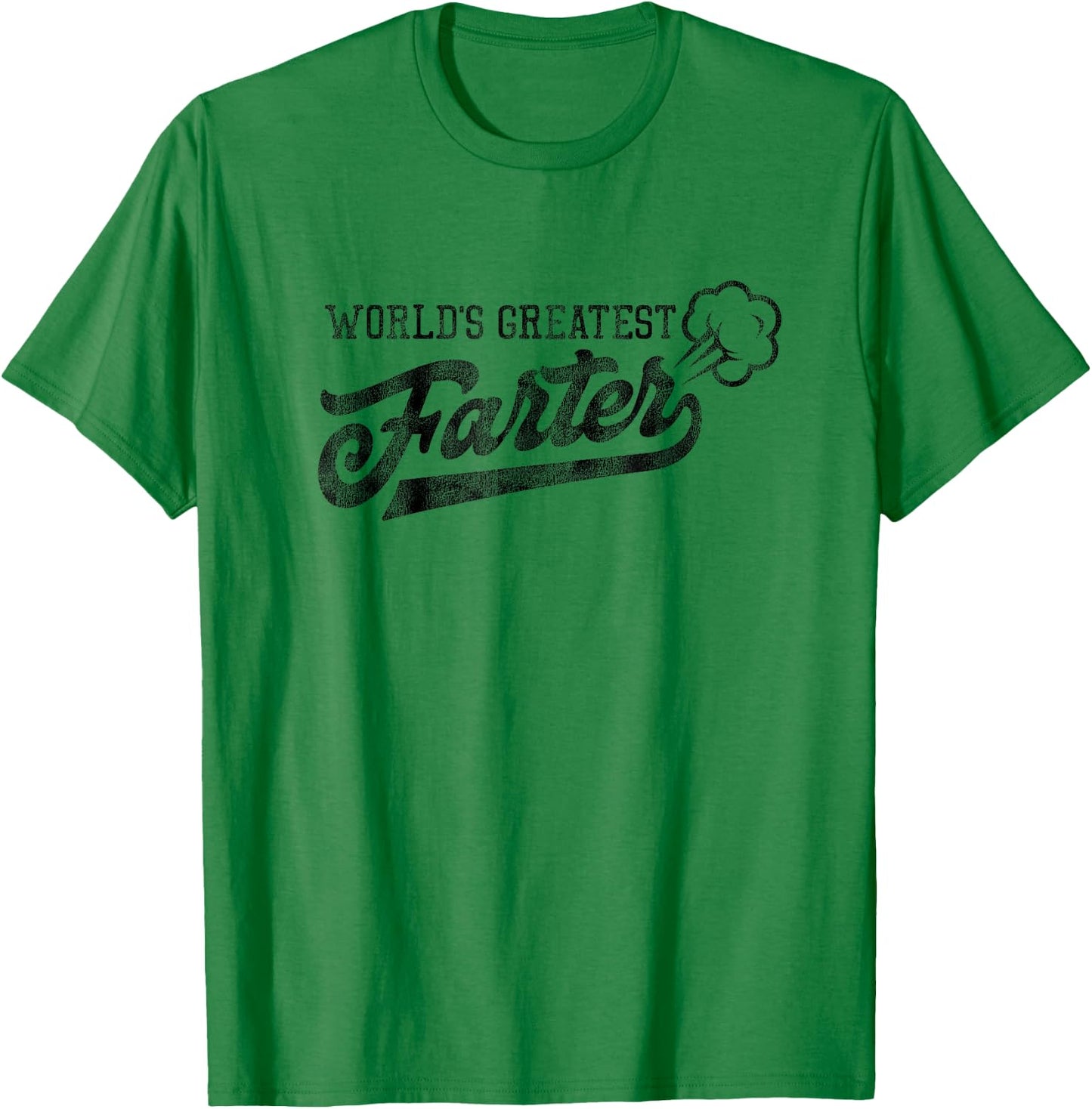 World's Greatest Farter Fart Dad Joke Father's Day T-Shirt - T-Shirt | Irish Green