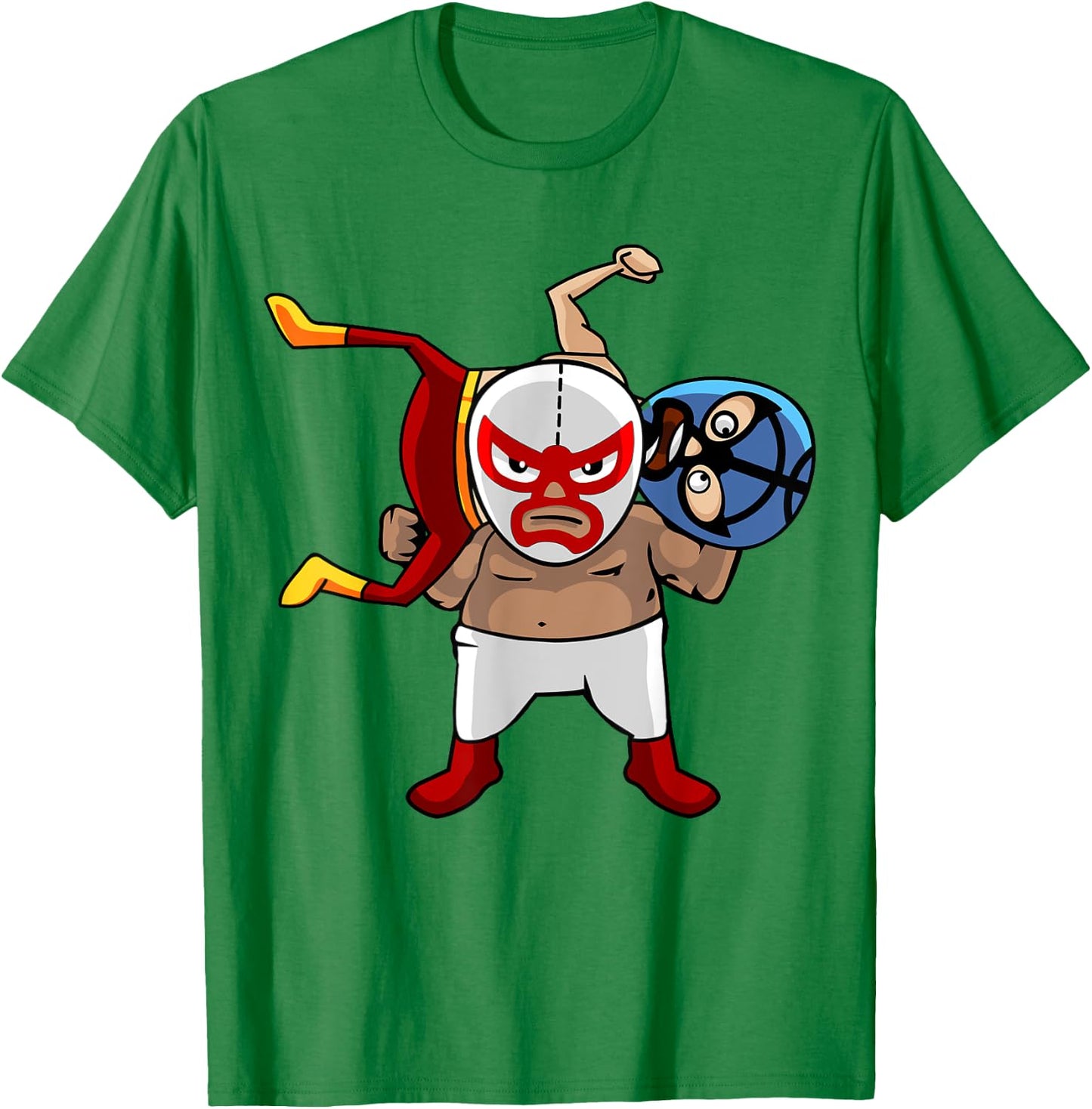 Cool Mexican Wrestling Lucha Libre Mask - Retro Legend T-Shirt - T-Shirt | Irish Green