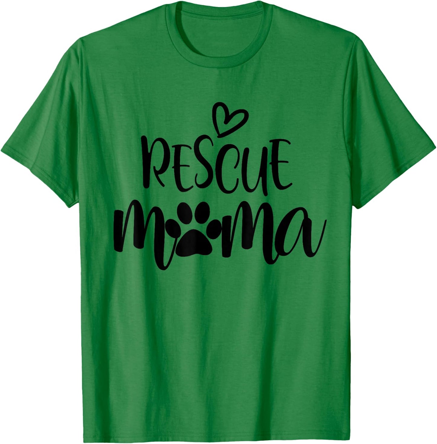 Rescue Mama Paw Dog Cat Lover Dog Mom Gift Women T-Shirt - T-Shirt | Irish Green