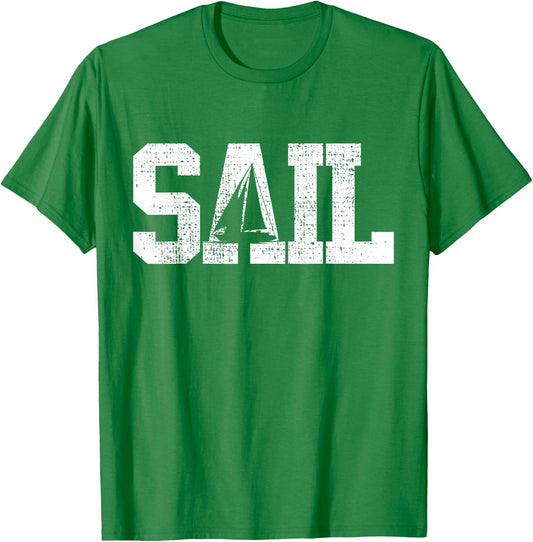 Sail Sailing Gift T-Shirt - T-Shirt | Irish Green