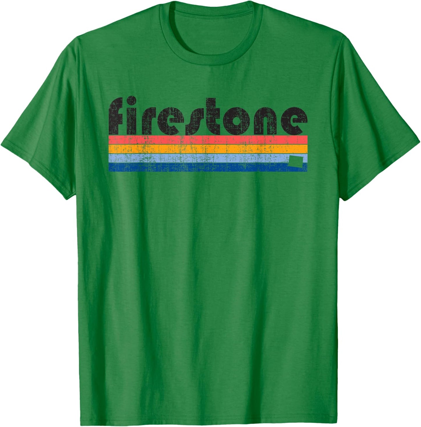 Vintage 80s Style Firestone CO T-Shirt - T-Shirt | Irish Green