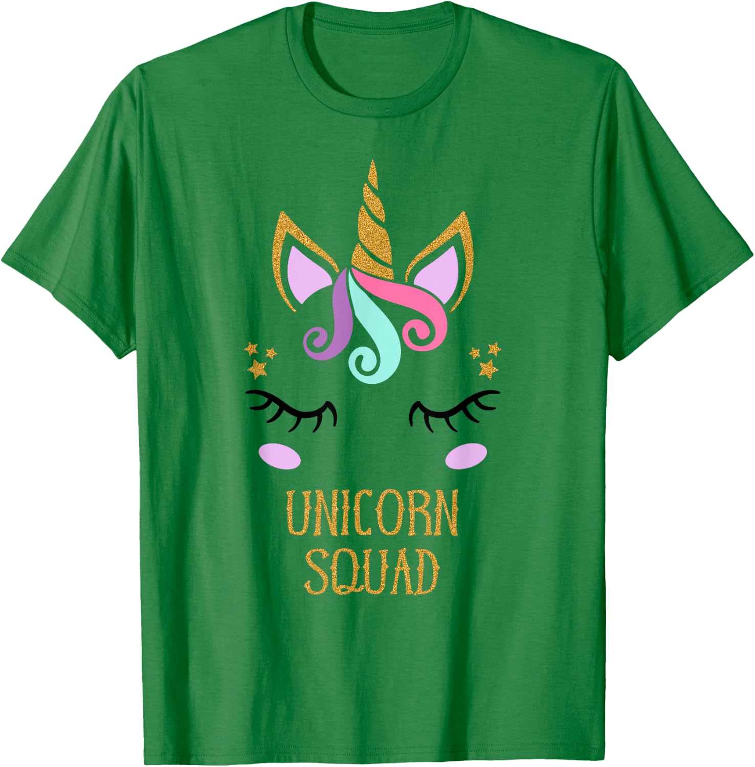 Cute Unicorn Squad , Birthday Gift, Baby Shower Party T-Shirt - T-Shirt | Irish Green