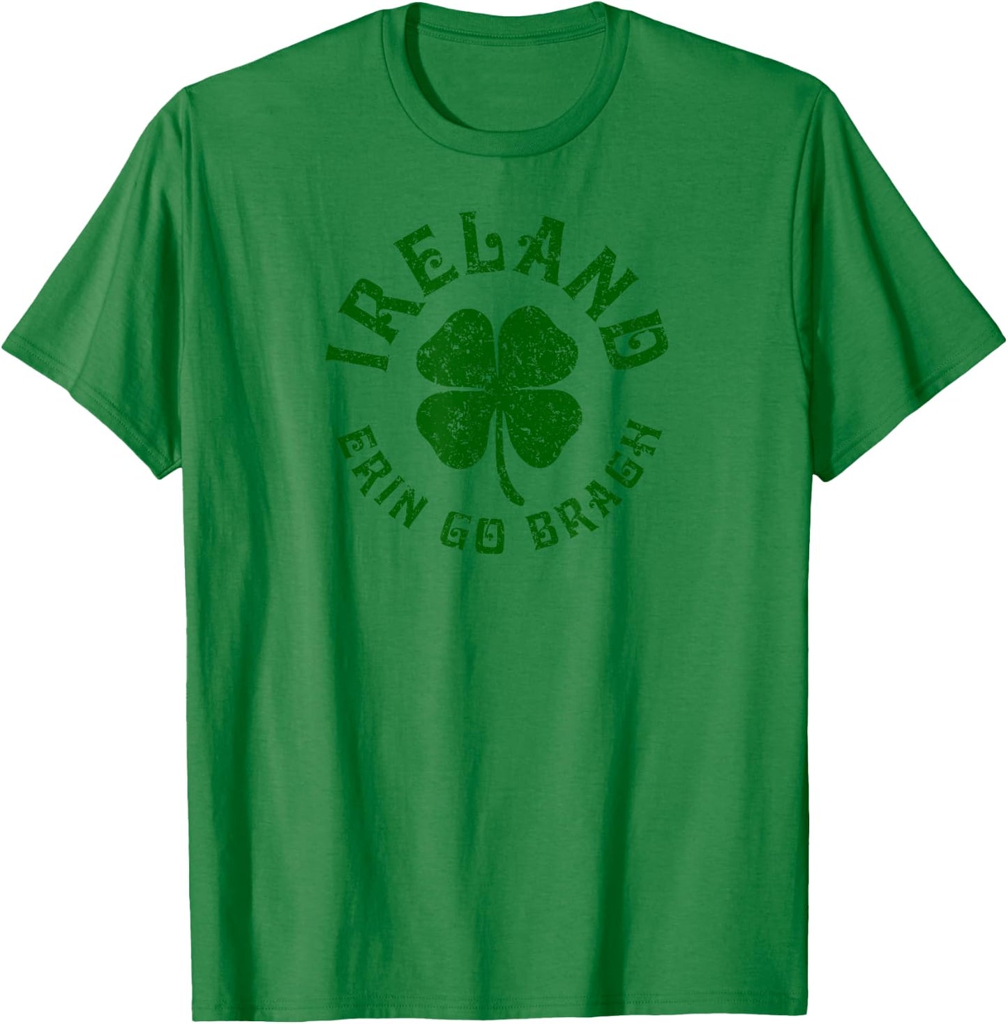 Ireland Erin Go Bragh Shamrock T-Shirt - T-Shirt | Irish Green