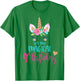 Unicorn 9th Birthday Party Shirt Girl 9 Years Old T-Shirt - T-Shirt | Irish Green