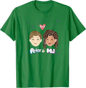 Marvel Spider-Man Far From Home Peter & MJ Love T-Shirt - T-Shirt | Irish Green